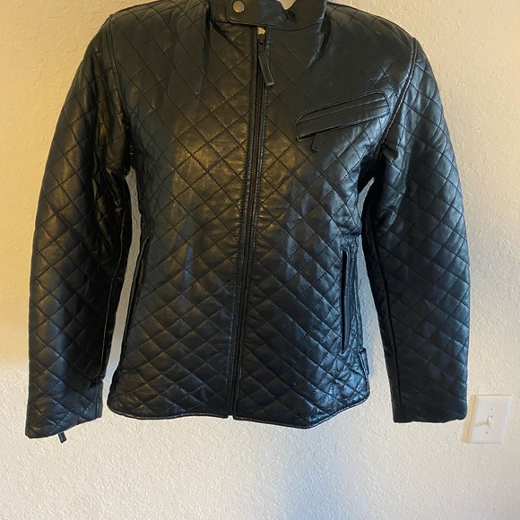 Quilted Leather Jacket exemplar size XS - Picture 2 of 13